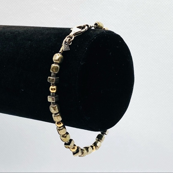 SILPADA Bracelet Jewelry Retired Sterling Silver 14K Gold Filled Bead Bracelet - Picture 4 of 12